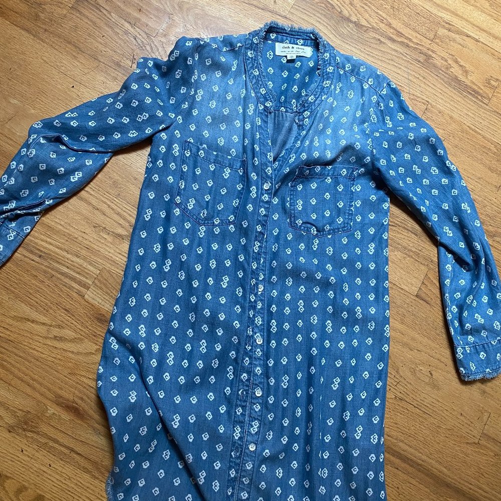 Anthropologie Cloth and Stone Denim Dress - xs